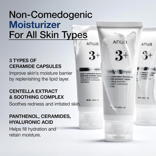 ANUA 3 Ceramide Panthenol Moisture Barrier Cream 100mL