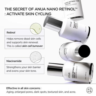 ANUA Nano Retinol 0.3% Niacin Renewing Serum - Kbeauty Canada