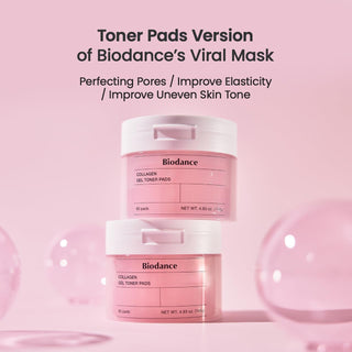BIODANCE Collagen Gel Toner Pads (Pink_60 Pads)