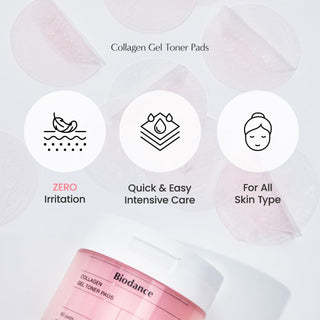 BIODANCE Collagen Gel Toner Pads (Pink_60 Pads)