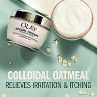 OLAY Sensitive Eczema Therapy Face Moisturizer Skin Relief Cream Fragrance-Free Skin Care Treatment with Colloidal Oatmeal 50mL