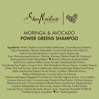 SHEA MOISTURE Moringa & Avocado Power Greens Shampoo 384mL